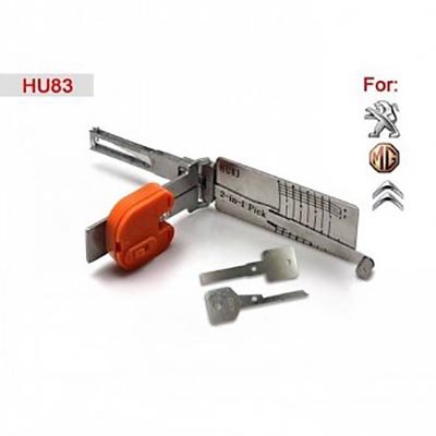 Lishi HU83 2in1 Citroen/Peugeot auto open tool incl sleutels